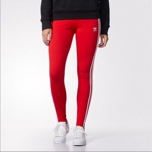 Adidas leggings (vivid red)